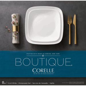 Alternative view of Corelle® Boutique Vivid White 8-piece Dinnerware Set. Service for 4