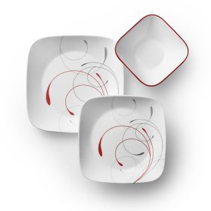 Alternative view of Corelle® Square Splendor 18-piece Dinnerware Set. Service for 6