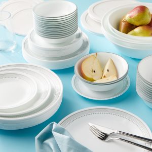 Alternative view of Corelle® Mystic Gray 78-piece Dinnerware Set. Service for 12