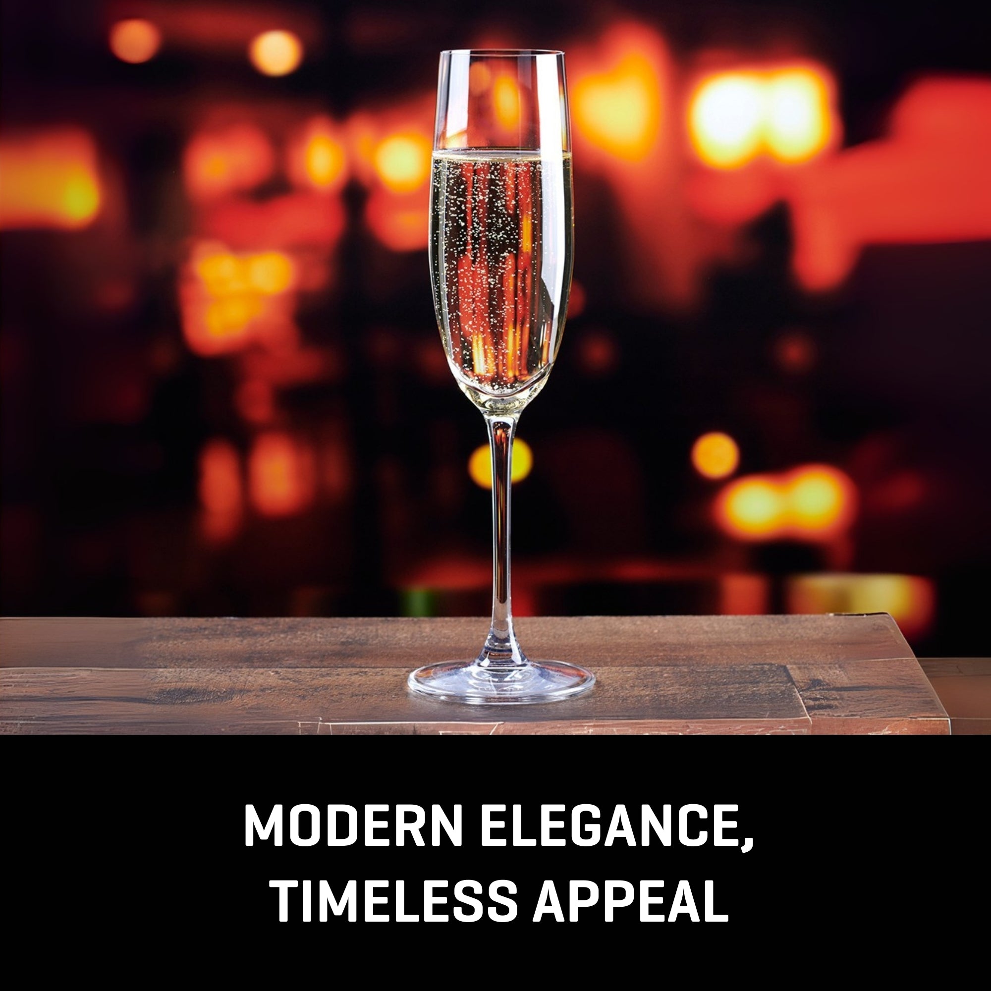 Lucaris Bangkok Bliss Champagne Flute Glasses (4-Pieces). 6-ounce. Dishwasher Safe. Lead-free Crystalline - Image 2