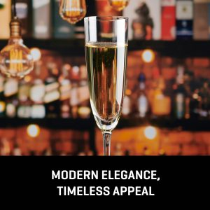 Alternative view of Lucaris Tokyo Temptation Champagne Glasses (4-Pieces). 5-ounce. Dishwasher Safe. Lead-free Crystalline