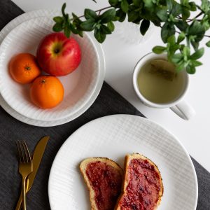 Alternative view of Corelle® Linen Weave 18-piece Dinnerware Set. Service for 6