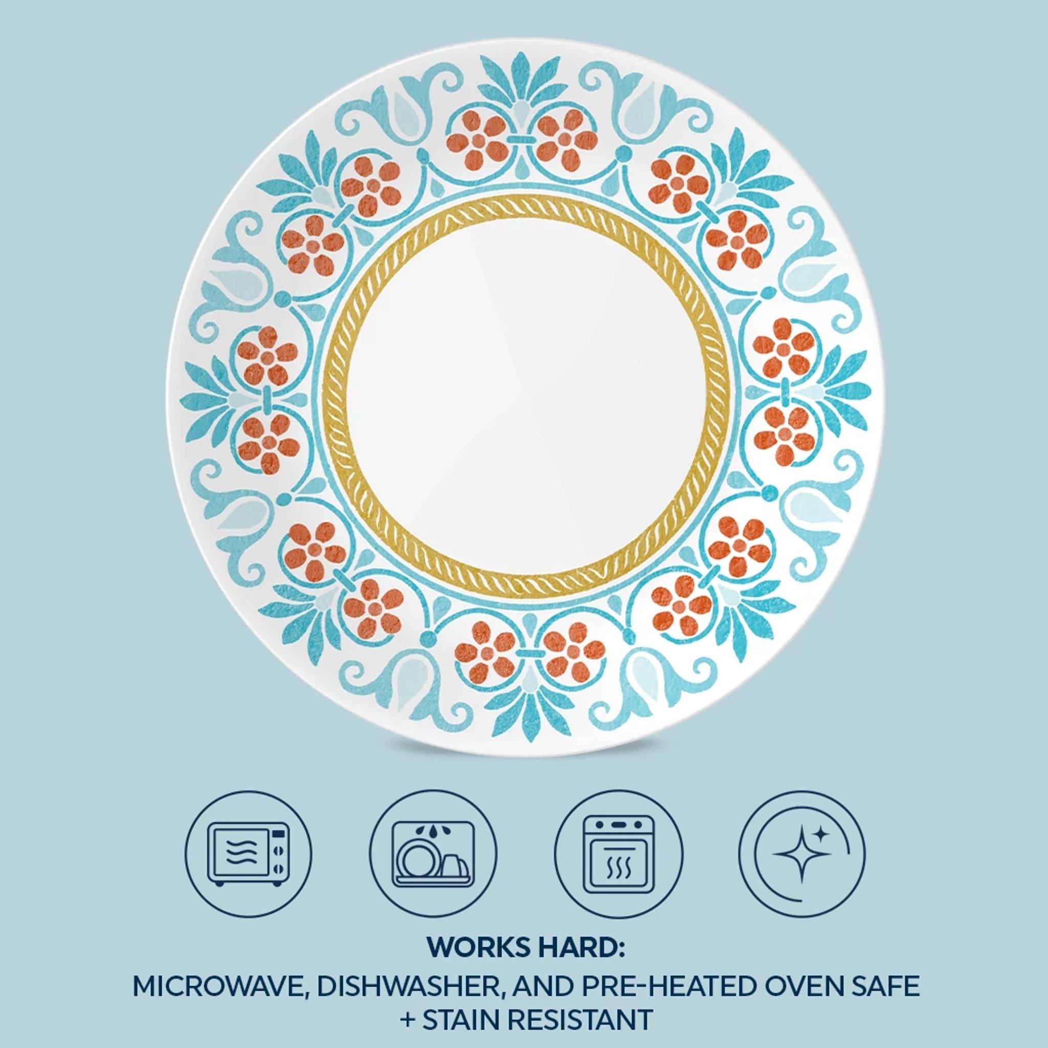 Corelle? Global Collection Terracotta Dreams 8.5 Salad Plate - Image 3