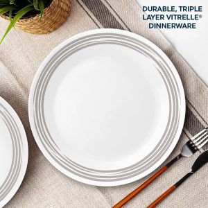 Alternative view of Corelle® Brushed Silver 10.25 Dinner Plate
