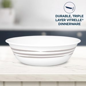 Alternative view of Corelle® Brushed Silver 18-ounce Cereal Bowl
