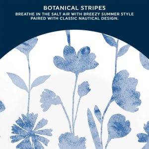Alternative view of Corelle® Botanical Stripes 8.5 Salad Plate. Floral