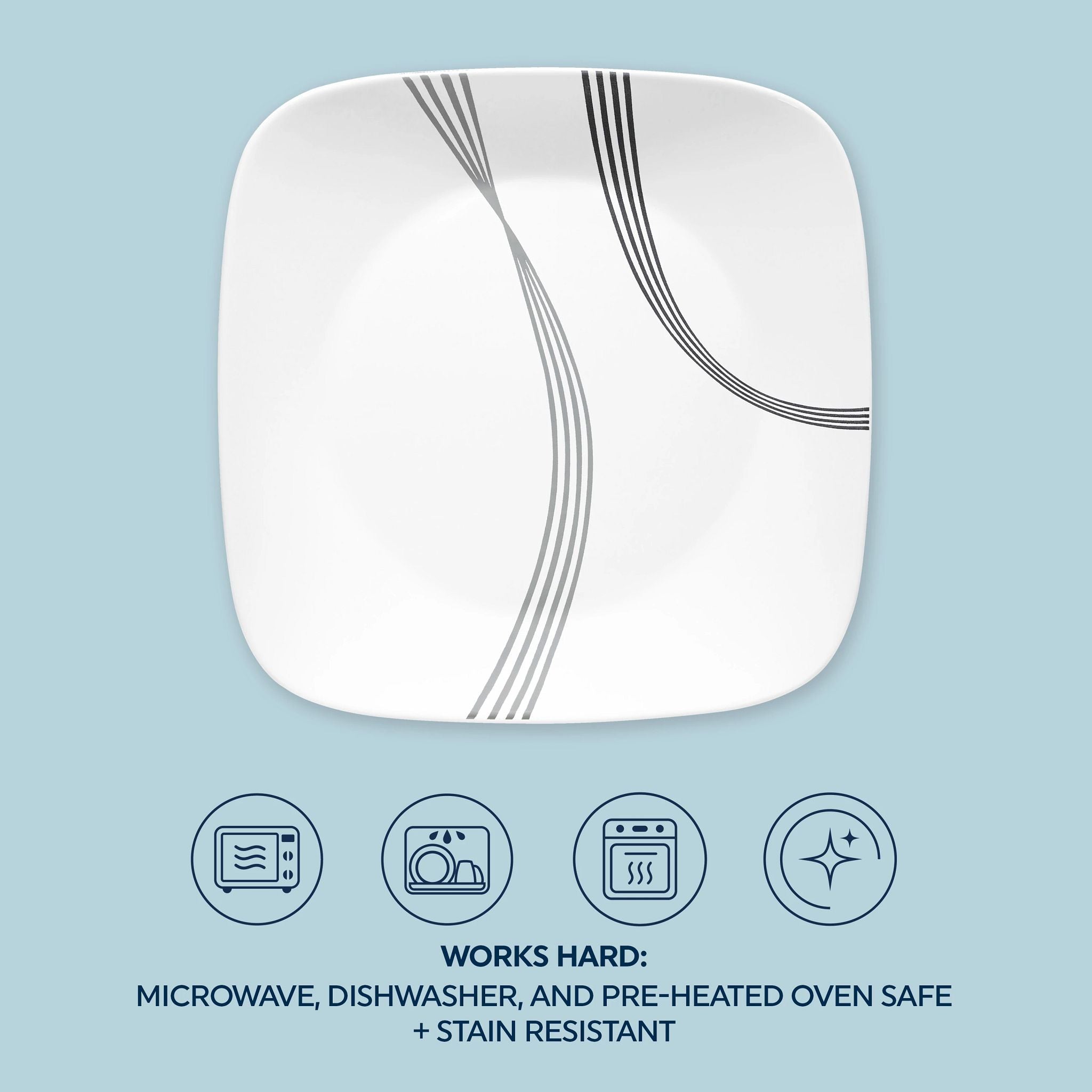 Corelle® Urban Arc 16-piece Dinnerware Set. Service for 4 - Image 4