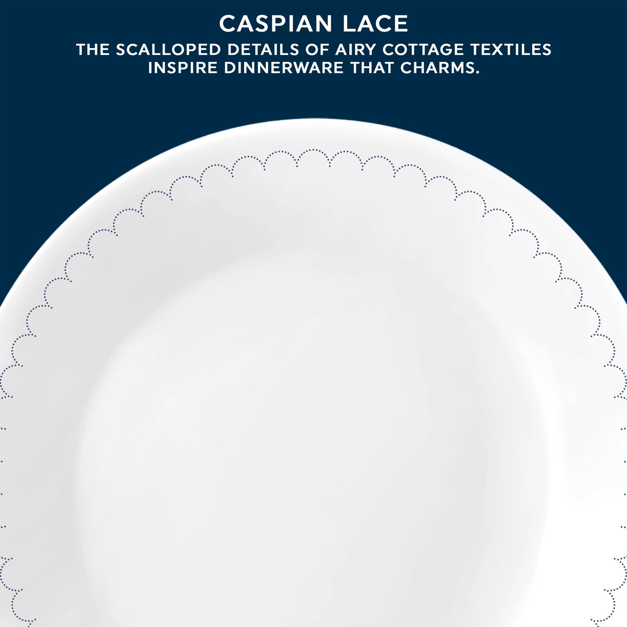 Corelle® Caspian Lace 6.75 Appetizer Plate. 6-pack - Image 5