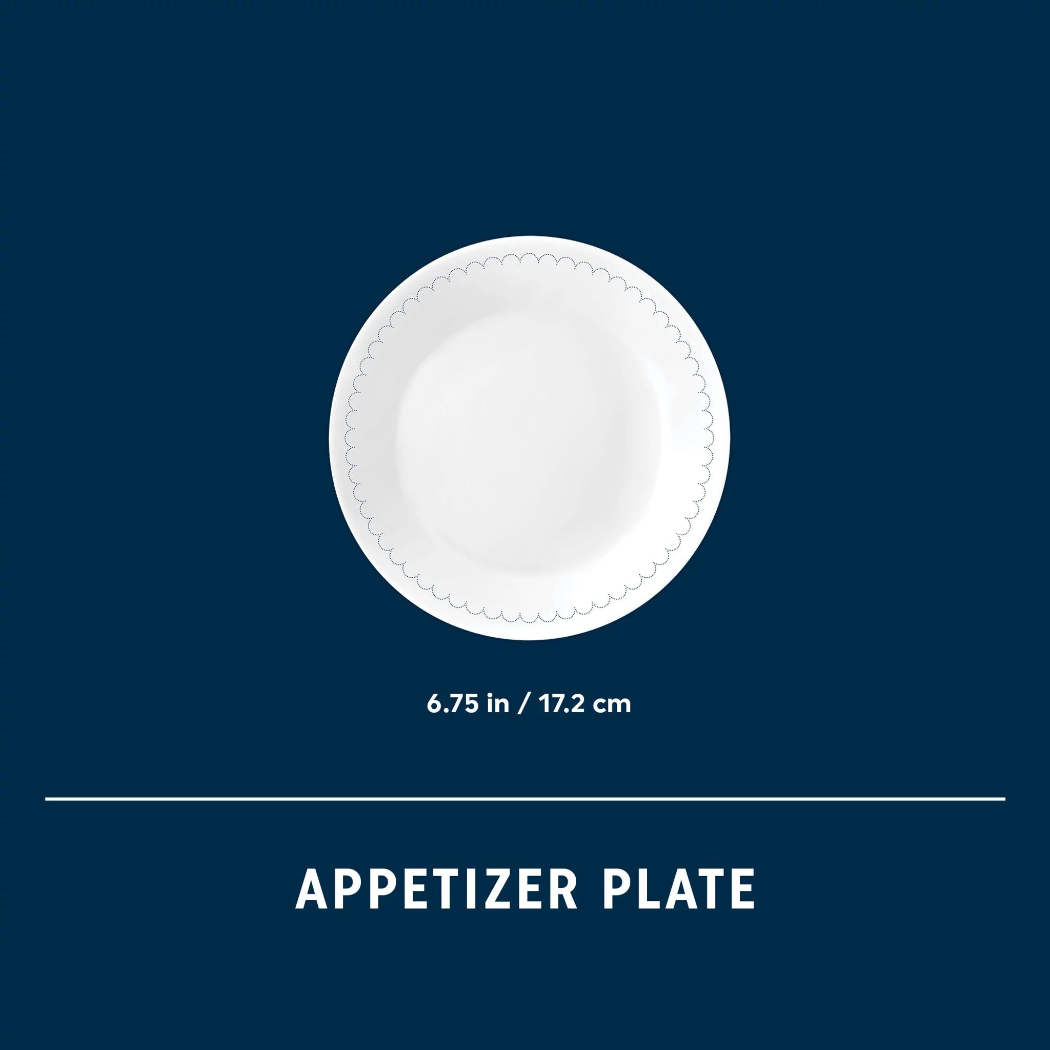 Corelle® Caspian Lace 6.75 Appetizer Plate. 6-pack - Image 2
