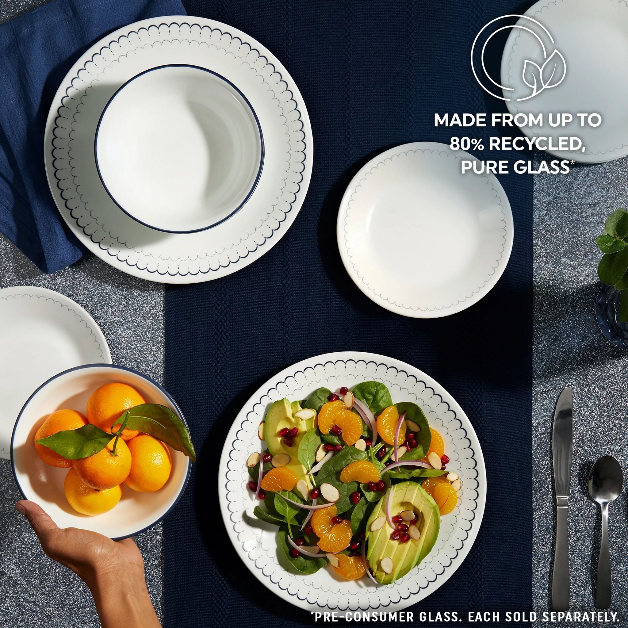 Corelle® Caspian Lace 6.75 Appetizer Plate. 6-pack - Image 6