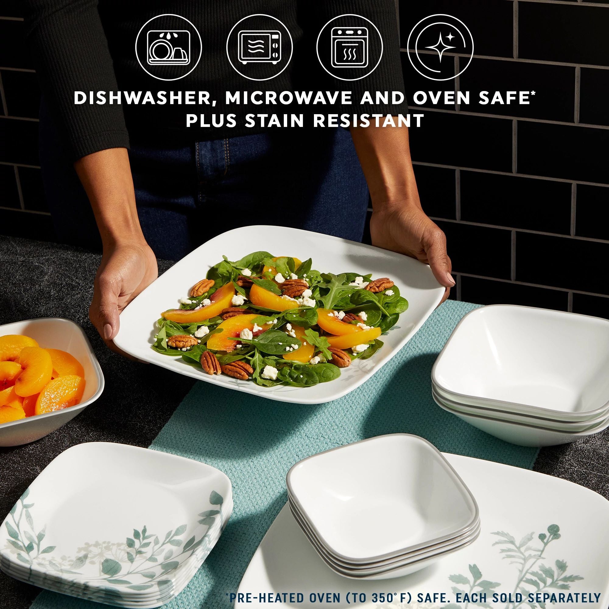 Corelle® Square Amalie 9 Salad Plate - Image 3