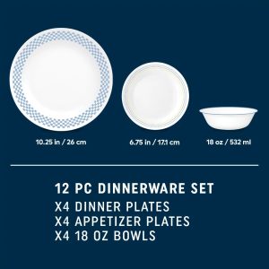 Alternative view of Corelle® Amelia 12-piece Dinnerware Set. Service for 4