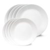 Corelle® Shimmering White Salad and Dinner Plates Set. 8-pack