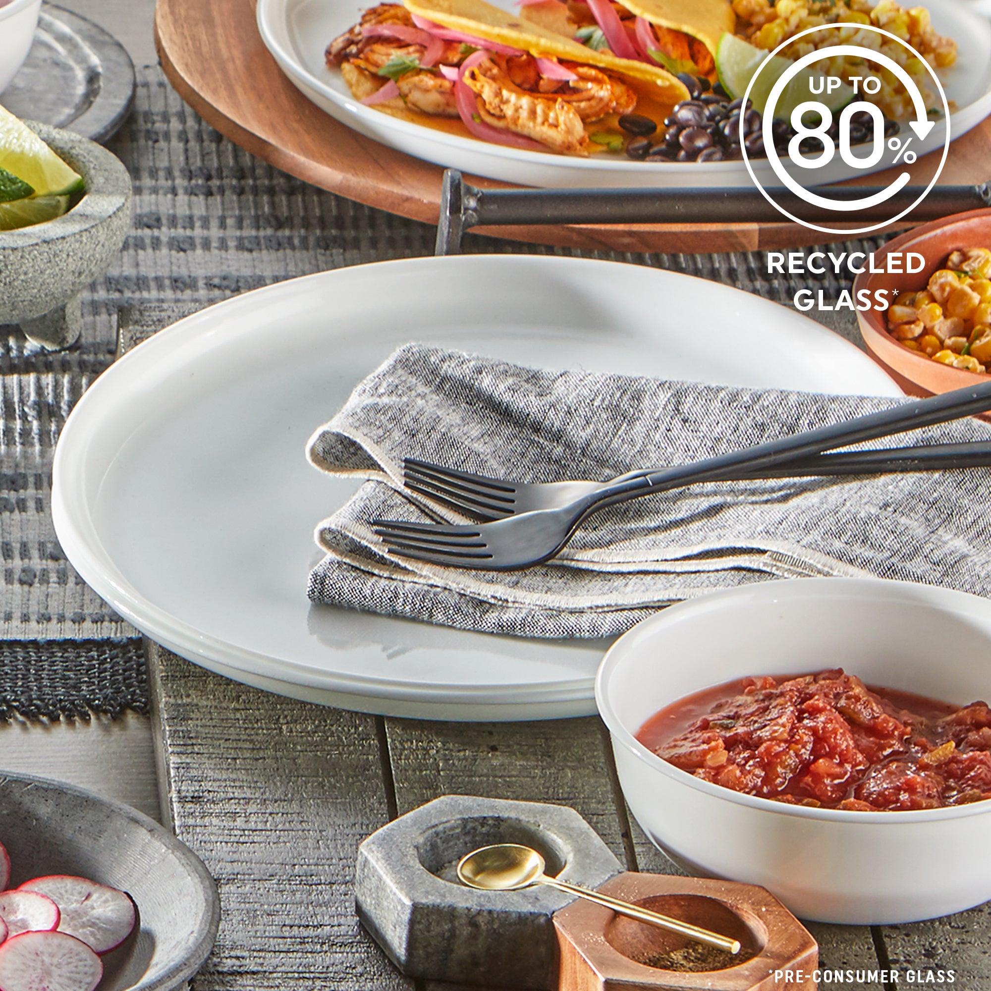 Corelle® Modern Rounds 12pc Set. Service for 4 - Image 3