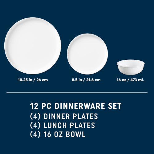 Corelle® Modern Rounds 12pc Set. Service for 4 - Image 2